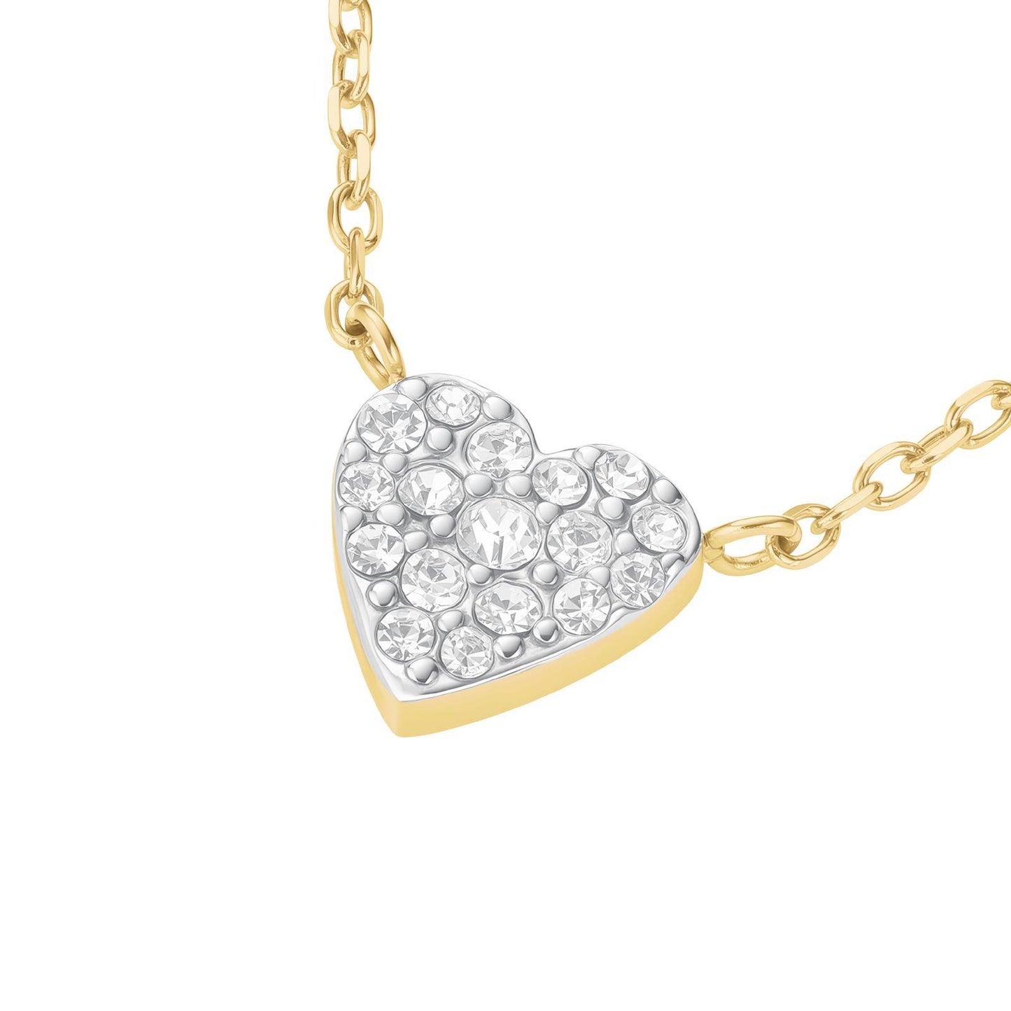 ROSEFIELD Damen Halskette Pave Heart Gold