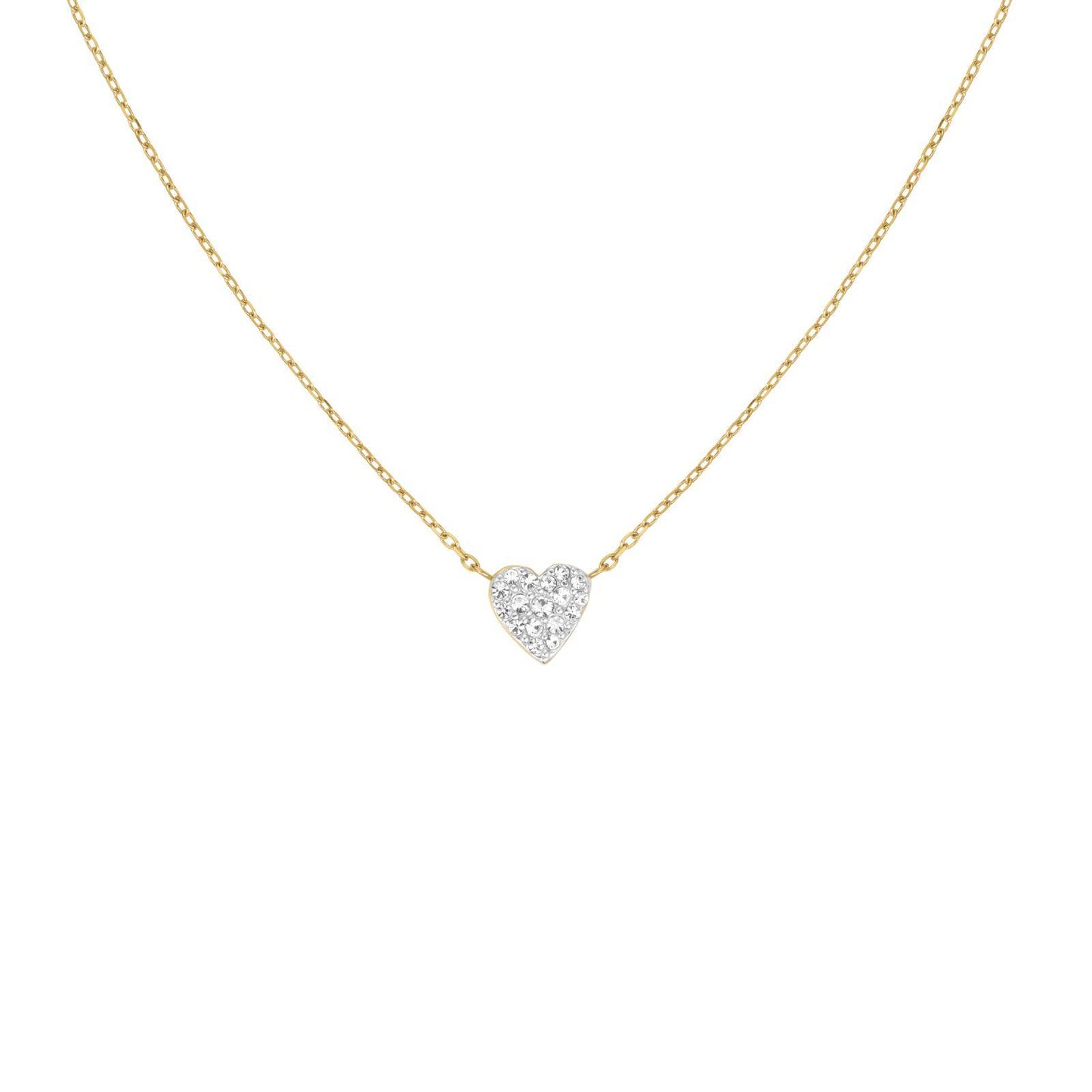 ROSEFIELD Damen Halskette Pave Heart Gold