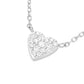 ROSEFIELD Damen Halskette Pave Heart Silver