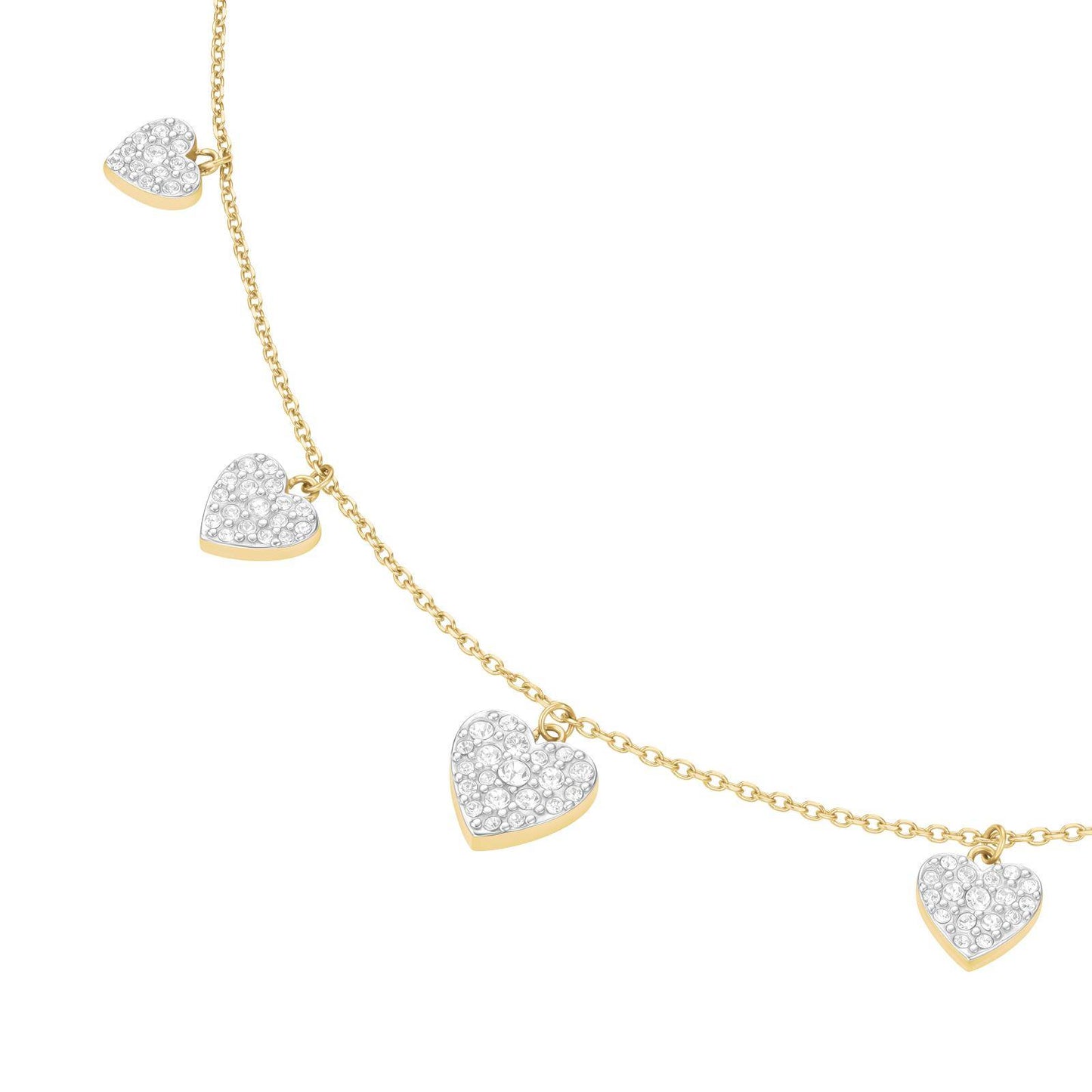 ROSEFIELD Damen Halskette Multi Hearts Gold
