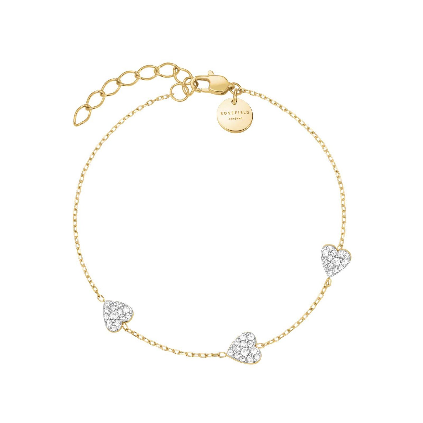 ROSEFIELD Damen Armband 3 Hearts Gold