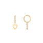 ROSEFIELD Damen Creolen Hollow Heart Gold