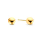 AMORETTO MILANO 14kt Echtgold Ohrstecker Ball Kugel 3mm