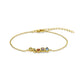 AMORETTO MILANO 925 Silber  Armband mit color Steine 16+3,5cm Gold
