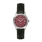 GROVANA Uhr Kensington Steel Leather Bordeaux 30.5mm Herren 3305,1536