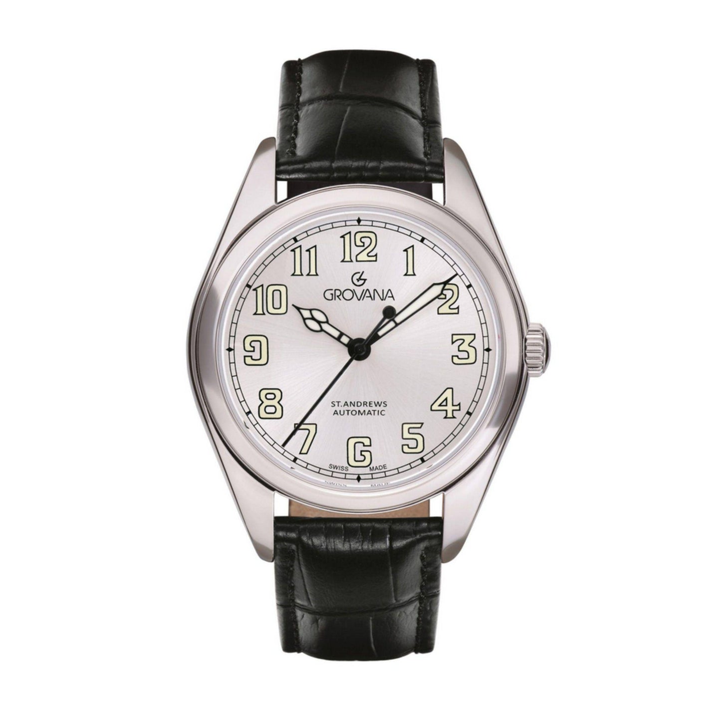 GROVANA Herrenuhr Automatik St. Andrews Leder 2110,2522