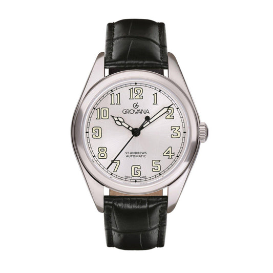 GROVANA Herrenuhr Automatik St. Andrews Leder 2110,2522