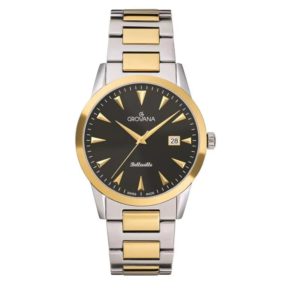 GROVANA Uhr Belleville Bicolor  Bicolor  Black Index  41mm Herren 1767,1147