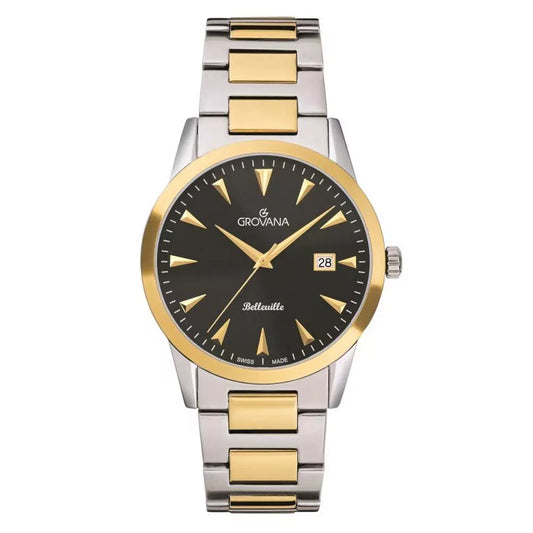 GROVANA Uhr Belleville Bicolor  Bicolor  Black Index  41mm Herren 1767,1147