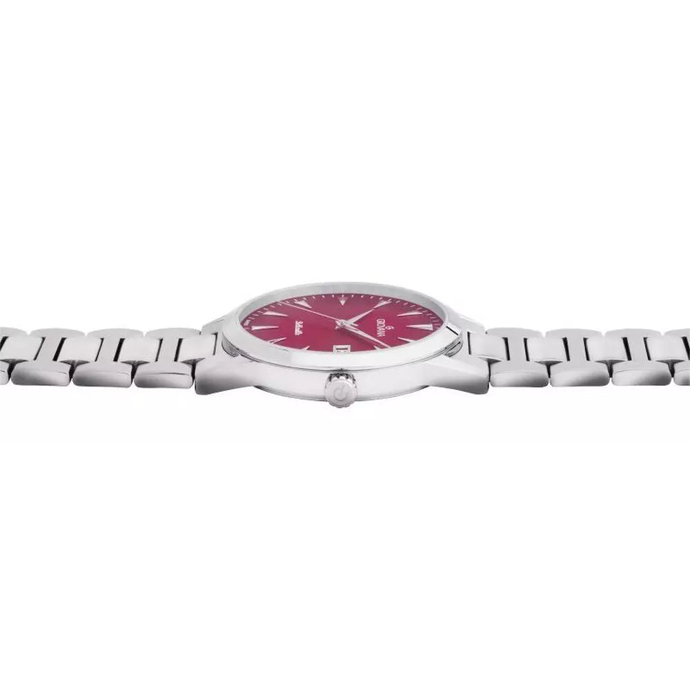 GROVANA Uhr Belleville Steel Steel Red Index  41mm Herren 1767,1136