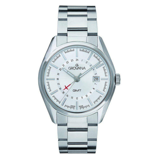 GROVANA Uhr St. Andrews Steel Metal Silver 42mm Herren 1547,1132