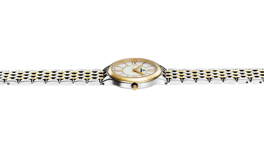 GROVANA Uhr Kensington Bicolor Metal Silver MOP index 28mm Herren 5013,1142