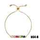 AMORETTO MILANO Armband Bunte Steine Gold