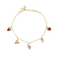 AMORETTO MILANO Armband Bunte Steine Gold