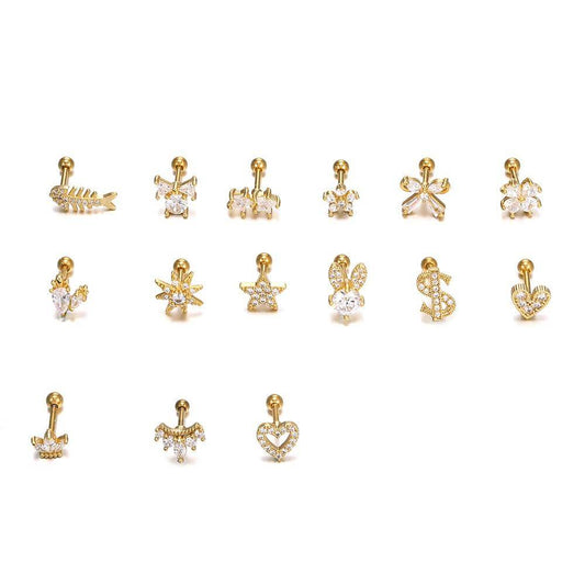 AMORETTO MILANO Ohrringe Fisch Gold