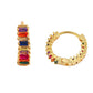AMORETTO MILANO Ohrringe Bunte Steine Gold