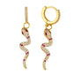 AMORETTO MILANO Ohrringe Schlange Gold