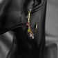 AMORETTO MILANO Ohrringe Bunte Steine Gold