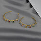 AMORETTO MILANO Ohrringe Bunte Steine Gold