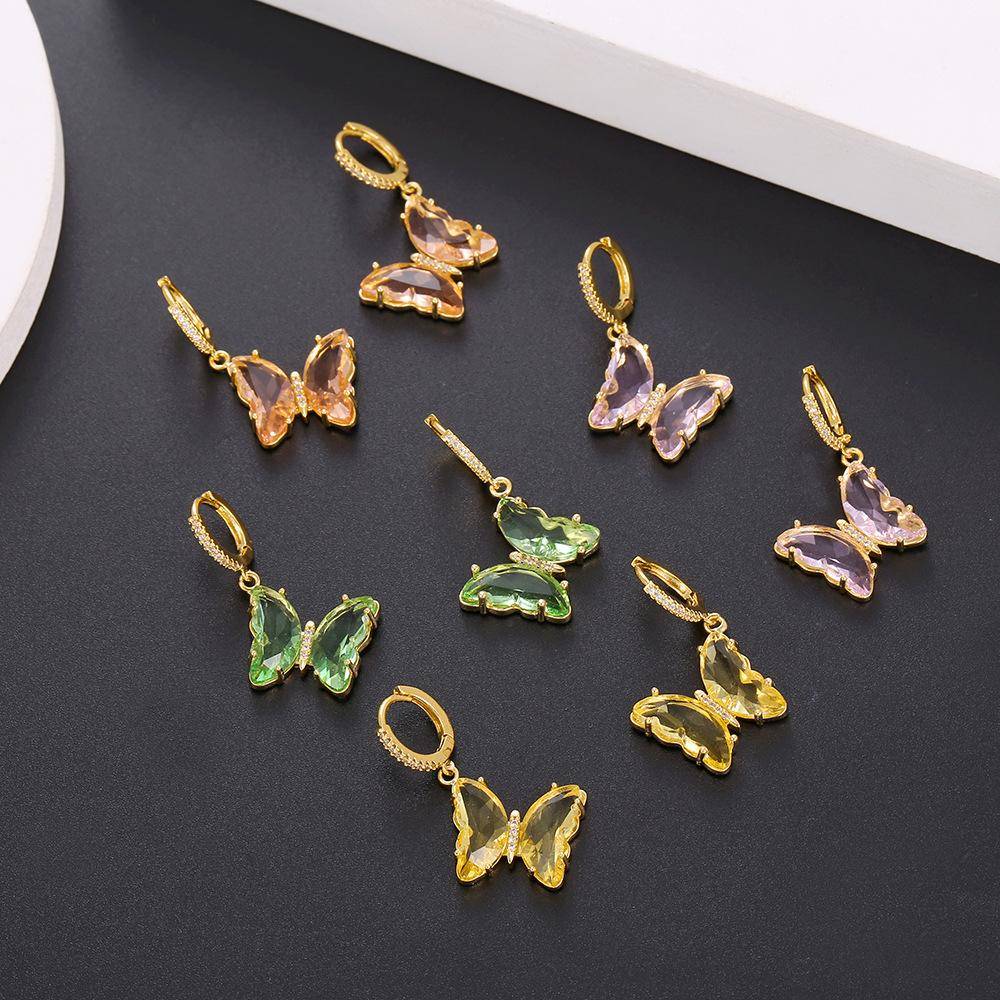AMORETTO MILANO Ohrringe Schmetterling Gold