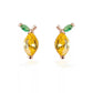 AMORETTO MILANO Ohrringe Zitrone Gold