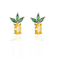 AMORETTO MILANO Ohrringe Ananas Gold
