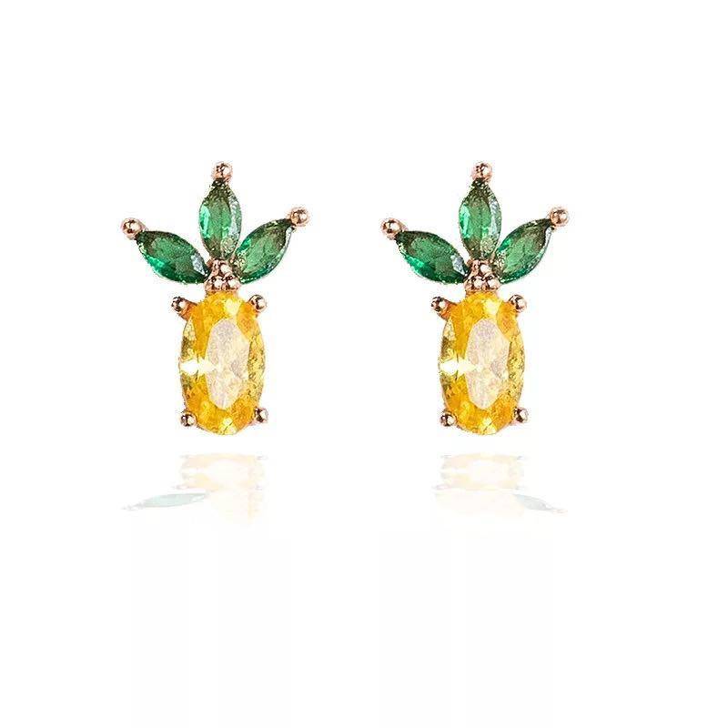 AMORETTO MILANO Ohrringe Ananas Gold