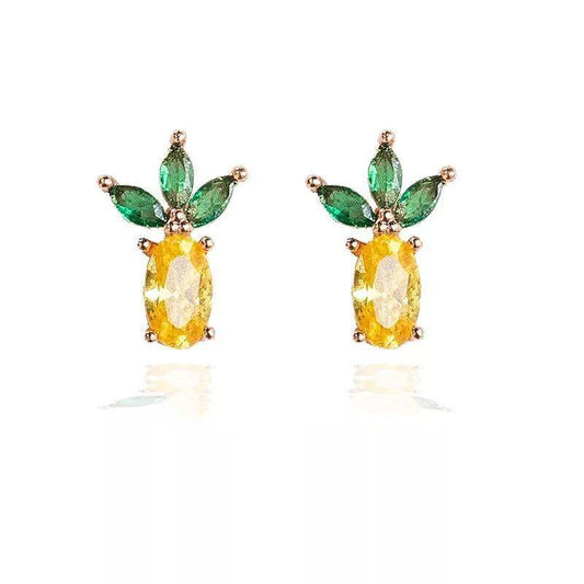 AMORETTO MILANO Ohrringe Ananas Gold