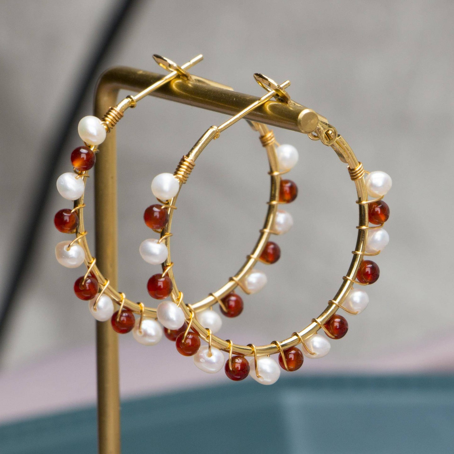 AMORETTO MILANO Ohrringe Perle Gold