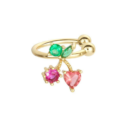 AMORETTO MILANO Ohrringe Kirsche Gold