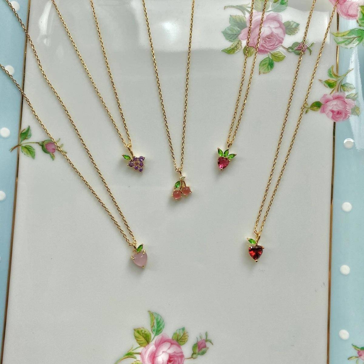 AMORETTO MILANO Halskette Kirsche Gold