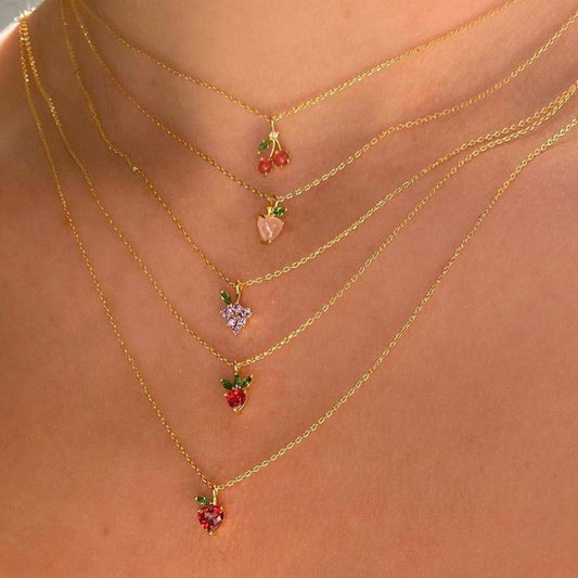 AMORETTO MILANO Halskette Trauben Gold