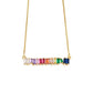 AMORETTO MILANO Halskette Bunte Steine Gold