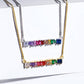 AMORETTO MILANO Halskette Bunte Steine Gold