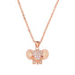 AMORETTO MILANO Halskette Elefant Rosegold