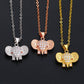AMORETTO MILANO Halskette Elefant Rosegold
