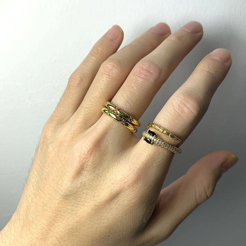 AMORETTO MILANO Ring Schlange Gold