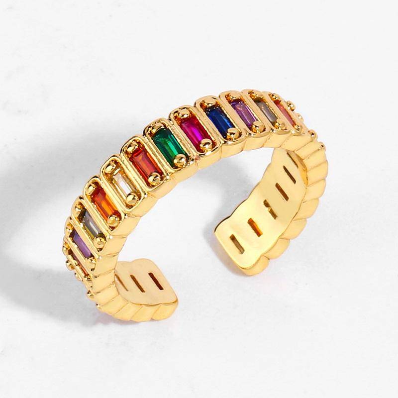AMORETTO MILANO Ring Bunte Steine Gold