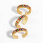 AMORETTO MILANO Ring Bunte Steine Gold