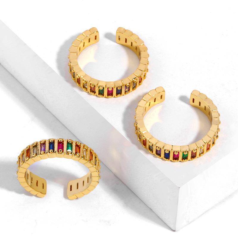 AMORETTO MILANO Ring Bunte Steine Gold