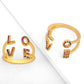 AMORETTO MILANO Ring Love Gold