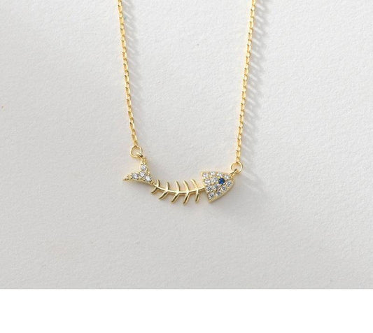 AMORETTO MILANO 925 Silber Fischgrete Gold