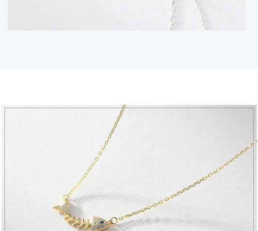 AMORETTO MILANO 925 Silber Fischgrete Gold