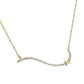 AMORETTO MILANO 925 Silber Welle mit Zirkoniasteinen GOld