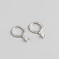 AMORETTO MILANO 925 Silber Creole Raute mit Zirkoniastein Silber