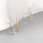AMORETTO MILANO 925 Silber Creole Raute mit Zirkoniastein Silber