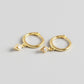 AMORETTO MILANO 925 Silber Creole Raute mit Zirkoniastein Gold