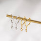 AMORETTO MILANO 925 Silber Creole Raute mit Zirkoniastein Gold
