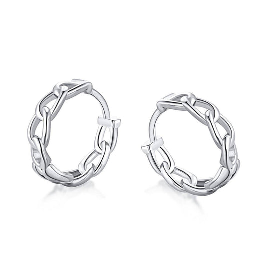 AMORETTO MILANO 925 Silber Creole Kettenoptik Chain Figaro Silber