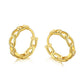 AMORETTO MILANO 925 Silber Creole Kettenoptik Chain Figaro Gold